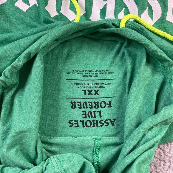 Assholes*s Live Forever Hoodie Sweatshirt Mens XXL Lightweight Pullover Sweater - Picture 3 of 9